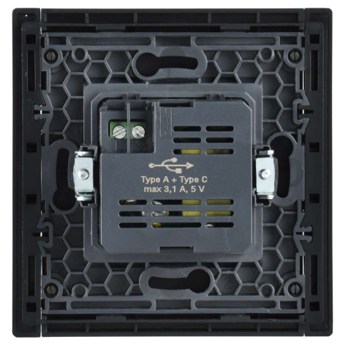 FORTE&PIANO Розетка USB A+C 3,1А FP350 серый IEK