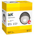 Светильник НПП1307 круг ресничка 60Вт IP54 белый IEK