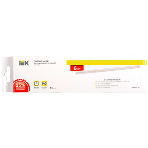 Светильник ЛПО2001 6Вт 230В T5/G5 IEK
