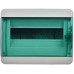 TEKFOR Корпус пластиковый КМПн-12 IP65 зеленая прозрачная дверь IEK