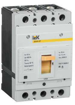 Выключатель автоматический ВА44-37 3Р 250А 35кА IEK