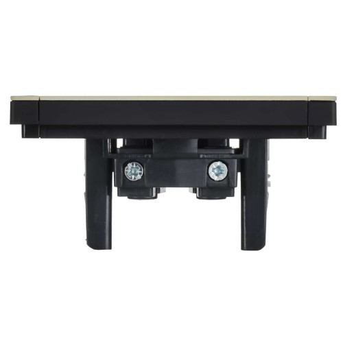 FORTE&PIANO Розетка 1-местная без заземления без защитных шторок винтовое крепление 10А FP818M металл серый сланец IEK