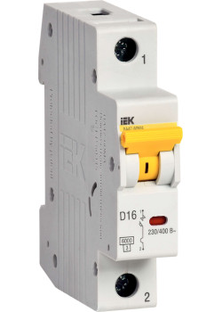Автоматический выключатель ВА47-60МА без теплового расцепителя 1P 16А 6кА D IEK