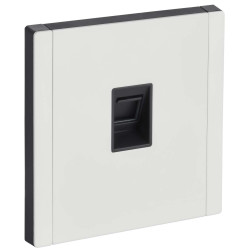 FORTE&PIANO Розетка компьютерная RJ45 кат.6 FP231M металл белый IEK