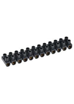 Зажим контактный винтовой ЗВИ-20 н/г 4,0-10мм2 12пар черный IEK