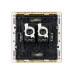 FORTE&PIANO Розетка компьютерная двойная RJ45 кат.5E FP433 ваниль IEK