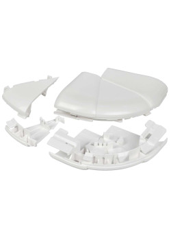 DLP Угол внешний изменяемый для кабель-канала 80х50мм (60-120град) белый