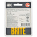 BRITE Рамка 1-местная РУ-1-1-Бр металл черный RE AL IEK