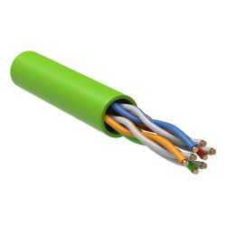 ITK Витая пара U/UTP кат.5E 4x2х24AWG solid LSLTx нг(А)-LSLTx зеленый (305м)