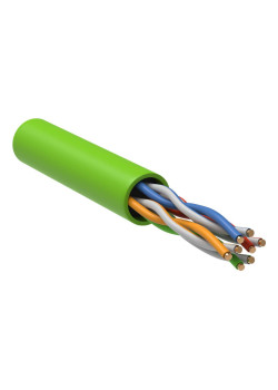 ITK Витая пара U/UTP кат.5E 4x2х24AWG solid LSLTx нг(А)-LSLTx зеленый (305м)