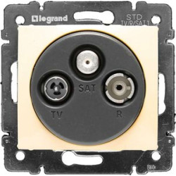 VALENA DIY Розетка TV-FM-SAT тип звезда слоновая кость