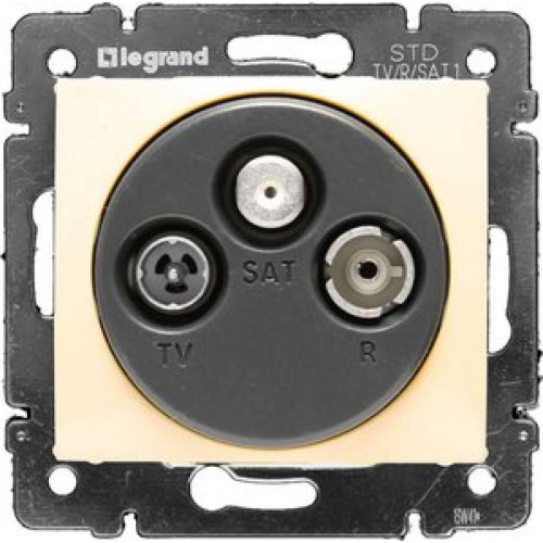 VALENA DIY Розетка TV-FM-SAT тип звезда слоновая кость