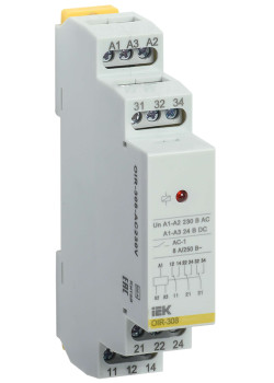 Реле промежуточное модульное OIR 3 контакта 8А 230В AC IEK