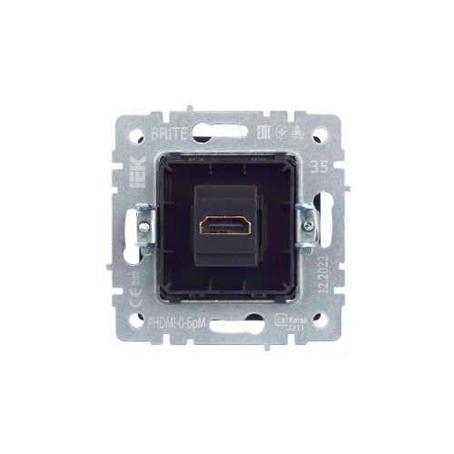 BRITE Розетка HDMI РHDMI-0-БрМ маренго IEK