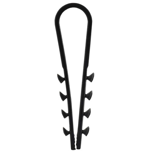 Дюбель-хомут 12-6мм для плоского кабеля нейлон белый (100шт/упак) GENERICA