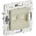 SKANDY Розетка компьютерная двойная RJ45 кат.5E SK-K03B бежевый IEK