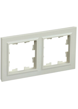 BRITE Рамка 2-местная РУ-2-БрКр бежевый IEK