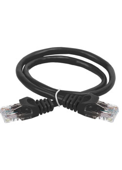 ITK Коммутационный шнур (патч-корд) кат.5E UTP 2м черный