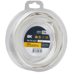 Трубка термоусадочная ТТУ нг-LS 12/6 белая (2м/упак) IEK