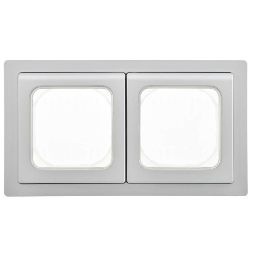 FLITE Рамка 2-местная IP55 Рпро-2-55-ФлА алюминий IEK