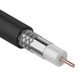 Кабель коаксиальный RG11 CCS 75Ом FPE PVC черный (300м) GENERICA
