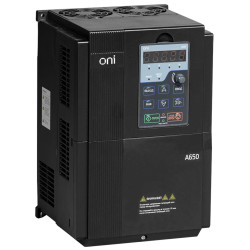 Преобразователь частоты A650 380В 3Ф 18,5kW 37А со встроенным тормозным модулем ONI