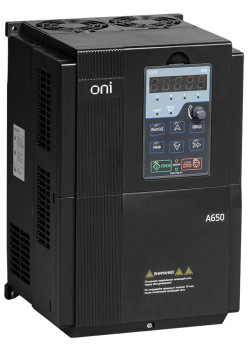 Преобразователь частоты A650 380В 3Ф 18,5kW 37А со встроенным тормозным модулем ONI