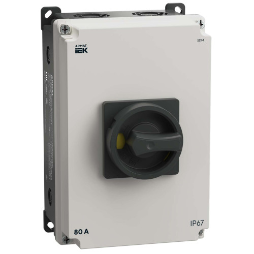 ARMAT Выключатель-разъединитель SDM 3P 80А в пластиковом боксе IP67 IEK