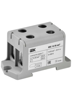 Клемма вводная силовая КВС 16-95мм2 2х-рядная серая IEK