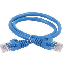 ITK Коммутационный шнур (патч-корд) кат.6 UTP PVC 0,5м синий