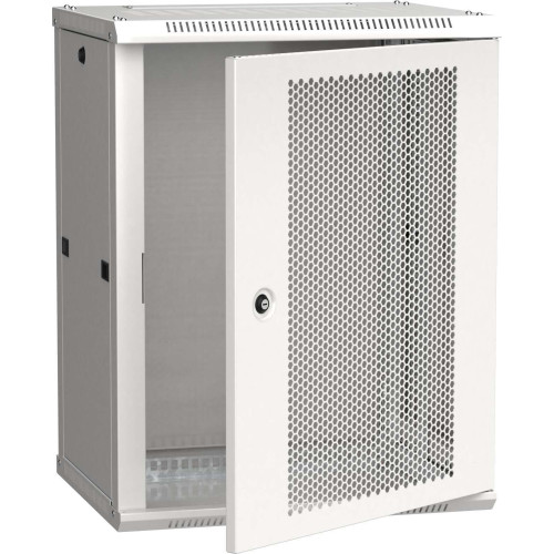 ITK Шкаф настенный LINEA W 18U 600х450мм дверь перфорированная RAL 7035