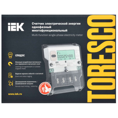 TORESCO Счетчик электрической энергии TE101 1/1-5(100)-NRLC-ORS IEK
