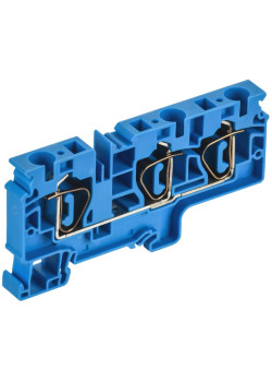 ARMAFIX Клемма пружинная CX10-3 BU 10мм2 трехконтактная синяя IEK