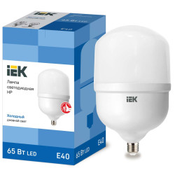 Лампа светодиодная HP 65Вт 230В 6500К E40 IEK