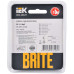 BRITE Рамка 1 -местная РУ-1-2-БрЧ стекло черный IEK