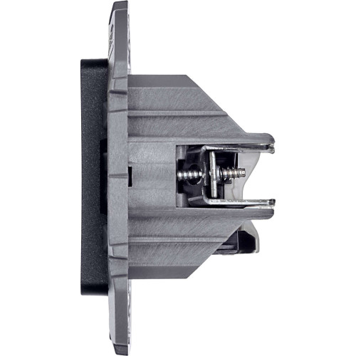 INSPIRIA Розетка компьютерная двойная RJ45 категория 5Е UTP антрацит