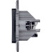 INSPIRIA Розетка компьютерная двойная RJ45 категория 5Е UTP антрацит