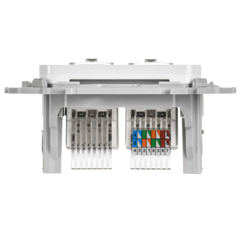 FLITE Розетка 2-местная RJ45/RJ11 категория 5Е/3 UTP РКТ5е/3-2-0-ФлБ белый IEK FLITE Розетка 2-местная RJ45/RJ11 категория 5Е/3 UTP РКТ5е/3-2-0-ФлБ белый IEK