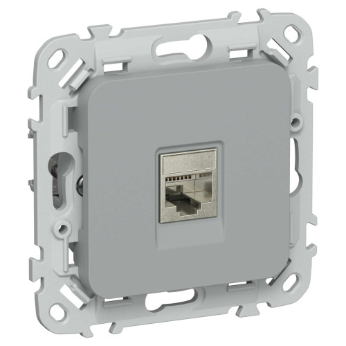 FLITE Розетка компьютерная RJ45 категория 5Е STP РК5е-1-1-ФлС серый IEK