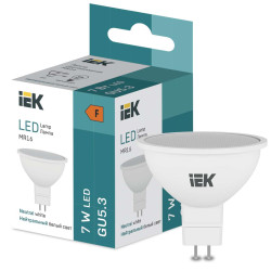 LED MR16 570lm 4000K GU5 IEK