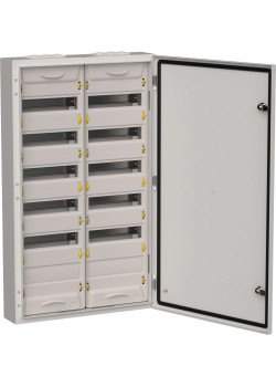 TITAN 5 Корпус металлический ЩРн-144 (2х72) 960х570х140мм IP54 серый (одна дверь) IEK