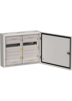 TITAN 5 Корпус металлический ЩРн-48 (2х24) 460х570х140мм IP54 серый (одна дверь) IEK