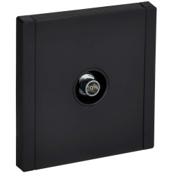 FORTE&PIANO Розетка TV оконечная FP128M металл черный IEK