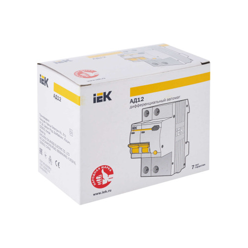KARAT Дифференциальный автомат АД12 2P 10А 10мА тип AC IEK