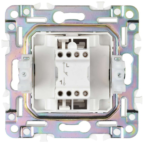 SKANDY Выключатель 1-клавишный кнопочный 10А SK-V14B бежевый IEK