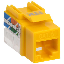 ITK Модуль Keystone Jack кат.6 UTP 110 IDC 90град жёлтый