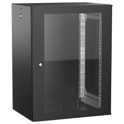 ITK UNITBOX W Шкаф настенный 15U 600х450мм дверь стеклянная черный