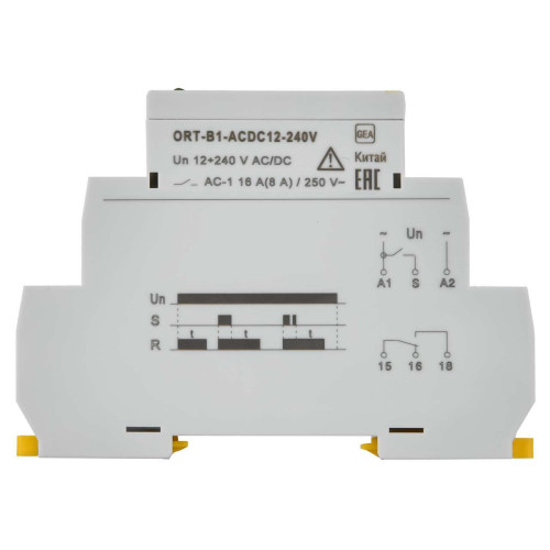 Реле задержки выключения ORT 1 контакт 12-240В AC/DC IEK