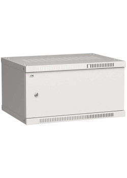 ITK Шкаф настенный LINEA WE 6U 600х450мм дверь металл серый