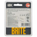 BRITE Рамка 1-местная РУ-1-2-Бр стекло песчаный RE IEK